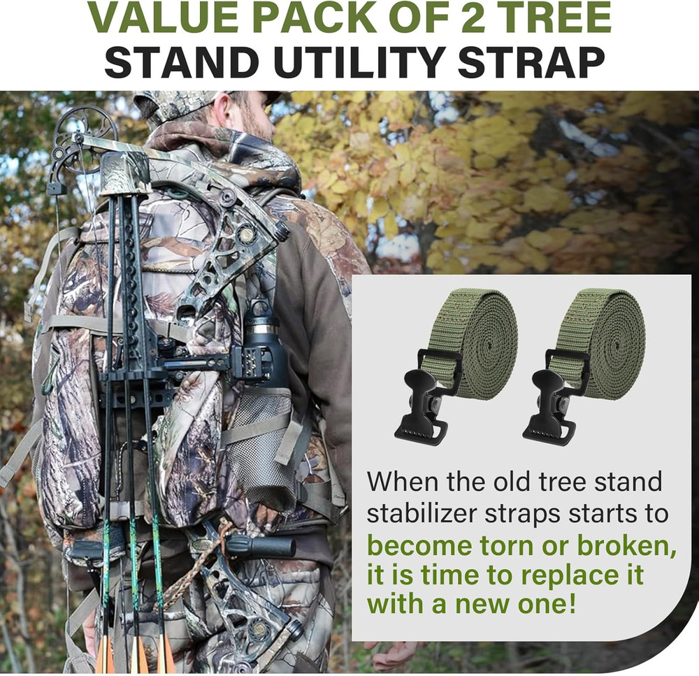 Tree Stand Utility Straps for Summit Viper Climber, Hang on Treestand Stabilizer
