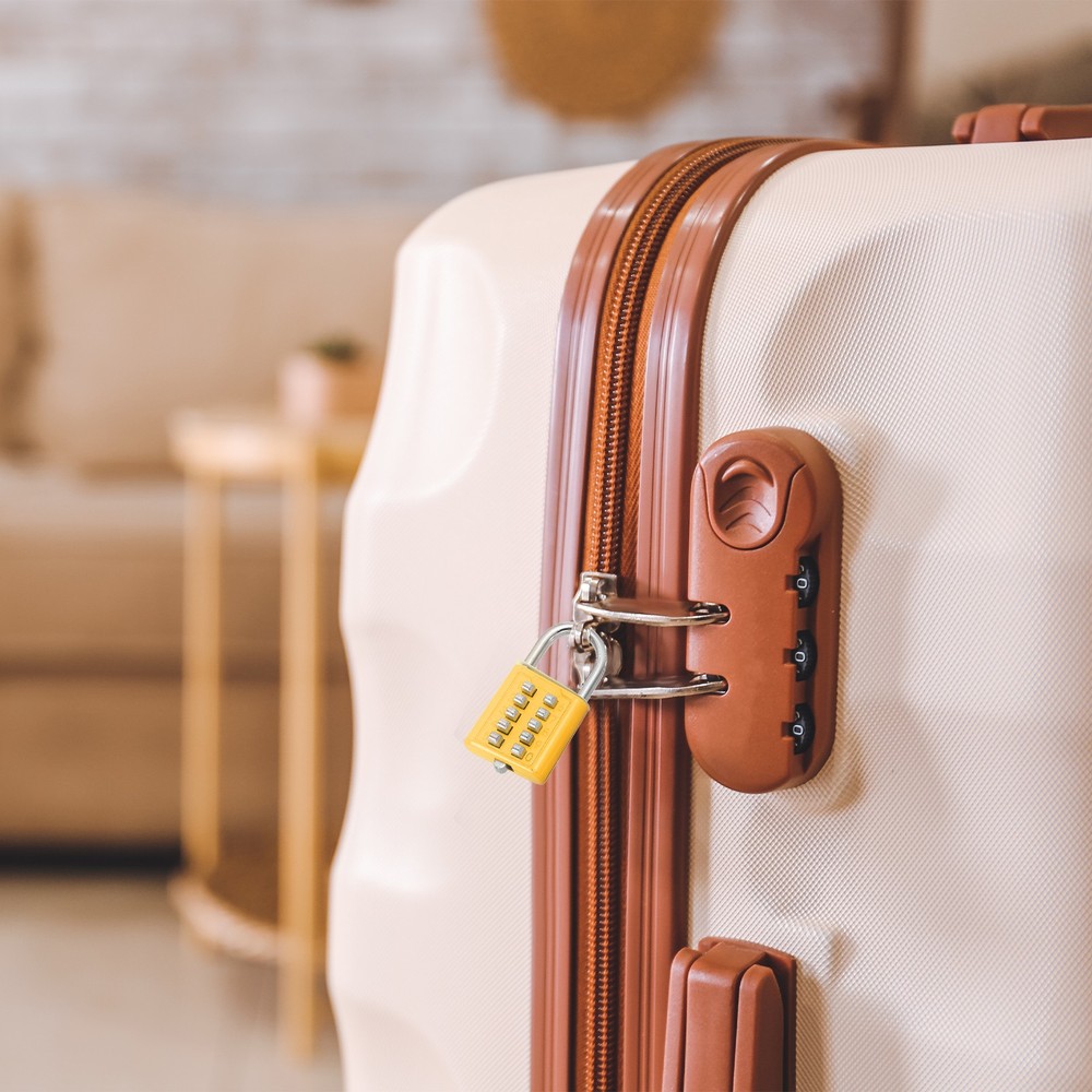 10 Digit Button Combination Padlock 5 Position Locking Mechanism Lock Silver