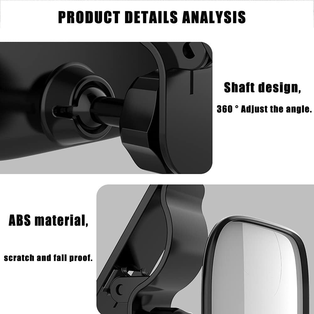 Universal Baby Mirror with Wide Angle View - Easy Install Rearview Solution