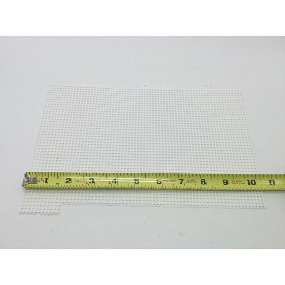 Needlepoint Plastic Canvas Sheet Scraps Destash Lot