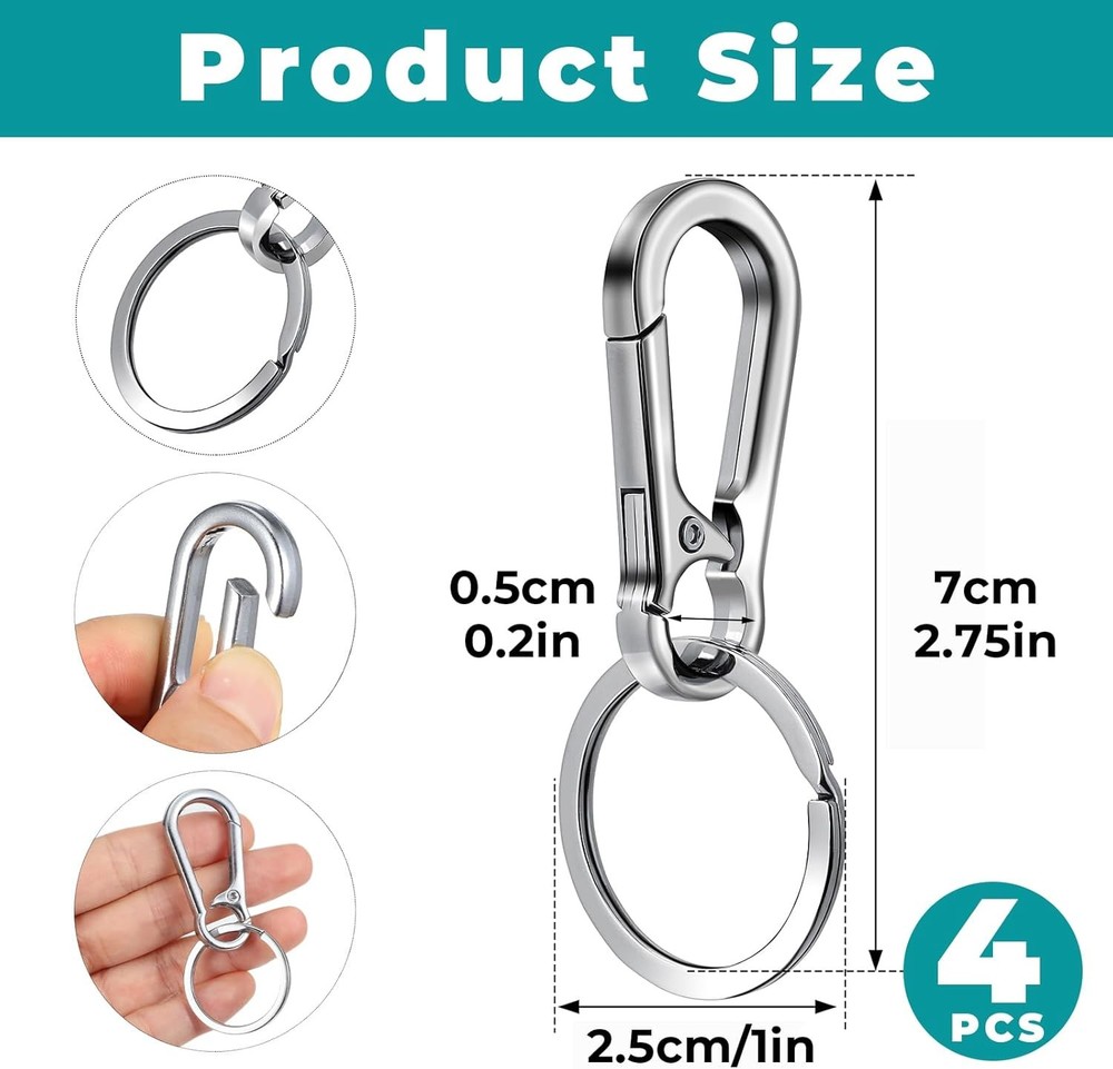 Stainless Steel Dog Tag Clip