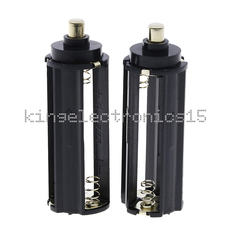 2PCS 3 AAA To  Battery Converter  Plastical Battery Holder Box Case