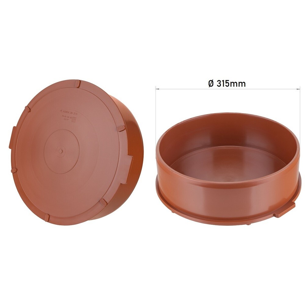 Socket Plug 315mm Underground Drainage Pipe Sewerage Pipe Cap Blank Stop End