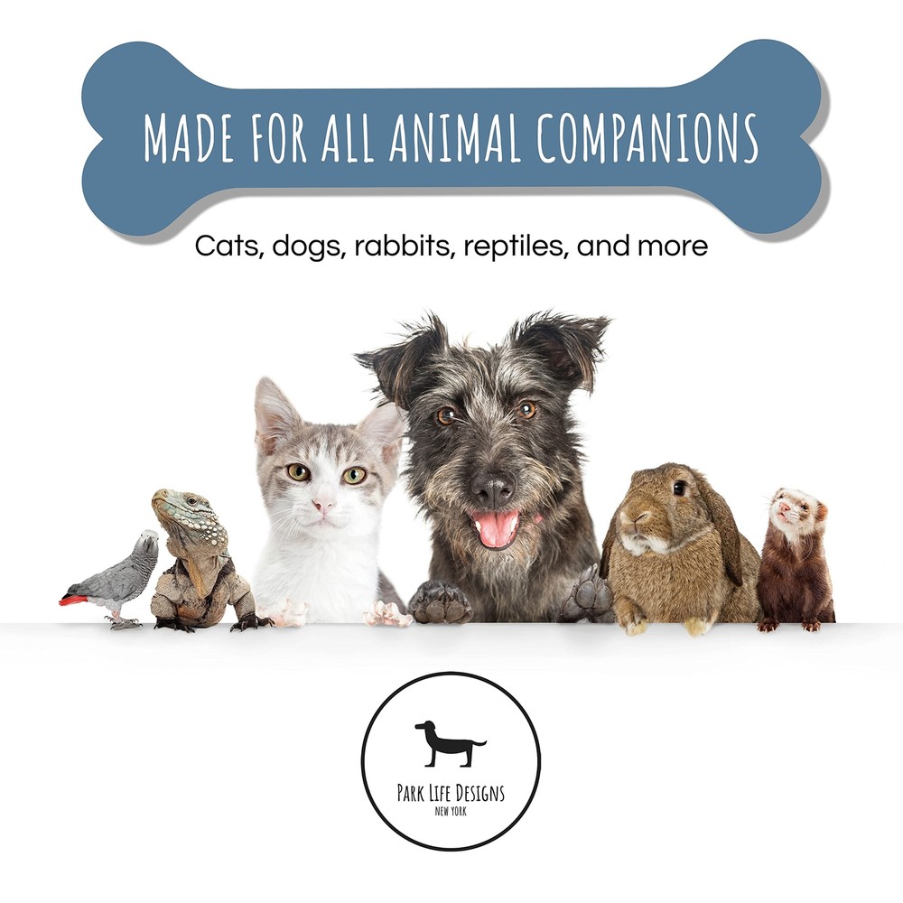 Park Life Designs Ceramic Pet Bowl | Manor (Medium, Azure)