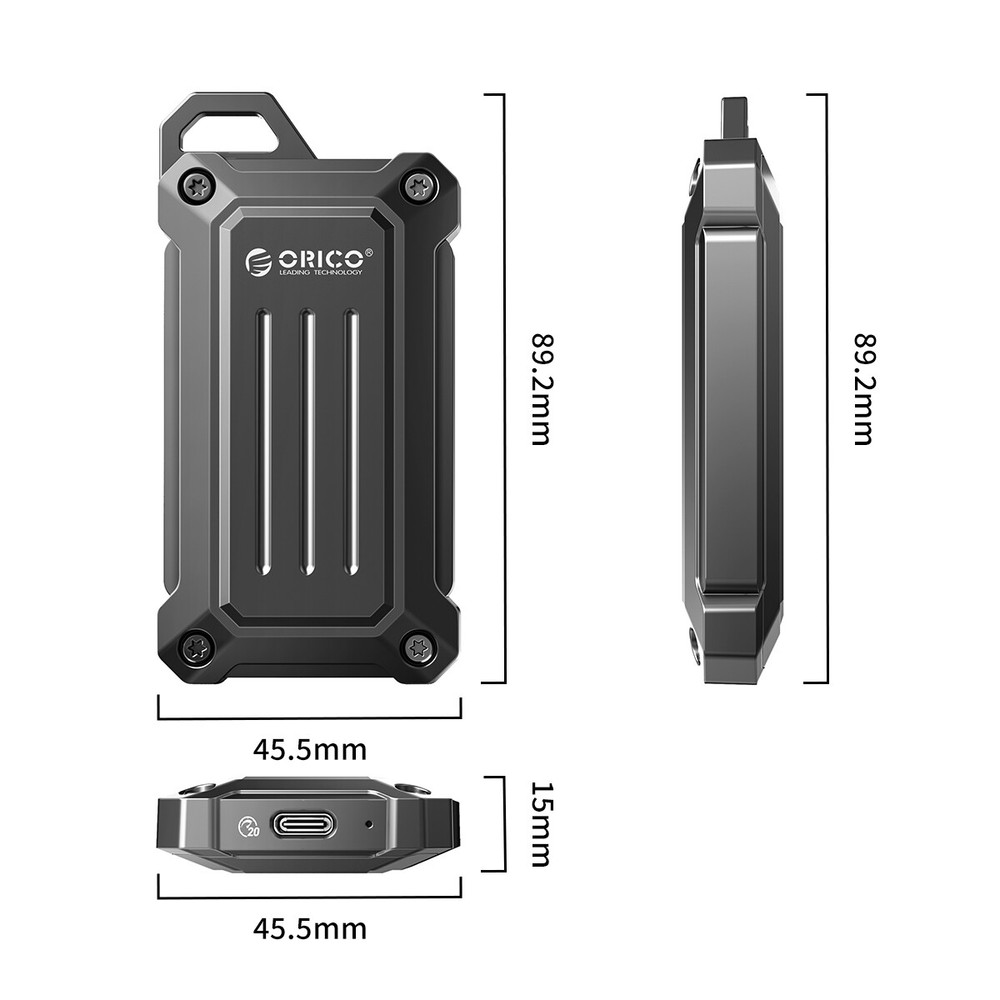 ORICO Mini Portable SSD 20Gbps External Solid State Drive USB3.2 Gen2 1TB Type C