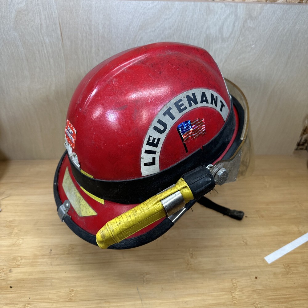 Bullard Firedome PX Red Firefighter Fireman Helmet