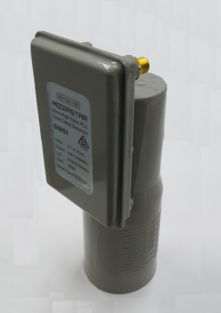 LNB C Band One Cable Solution with 5G filter High Gain PLL 3.7-4.2GHz MediaStar