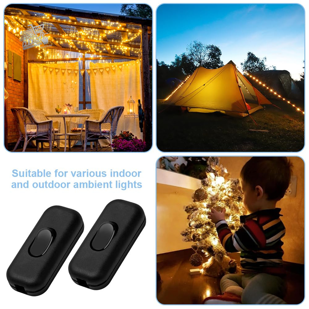 DP 6A Inline Cable Switch, Pack of 2 Torpedo Switches, Switch