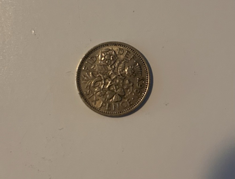 1963 Sixpence Coin