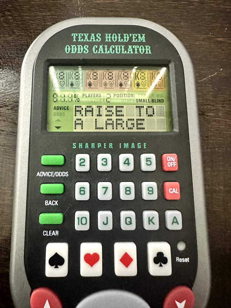 Sharper Image Texas Hold'em Odds Calculator