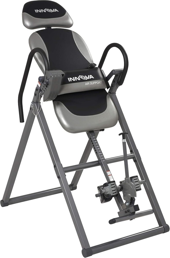Innova ITX9900 Inversion Table with Air Lumbar Support, One Size, Black/Gray
