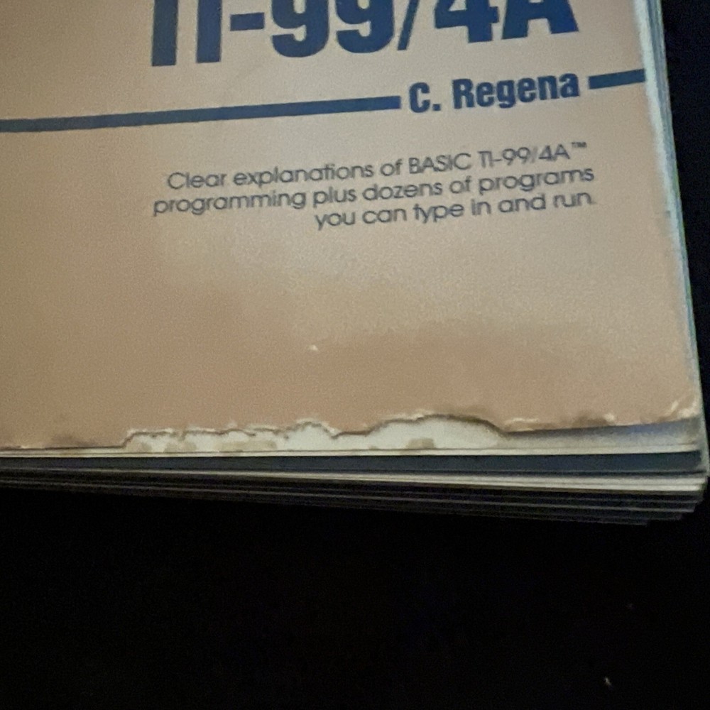 TI99/4A Programmers Reference, Beginners Basic, TI Games Books & Teach Cassettes