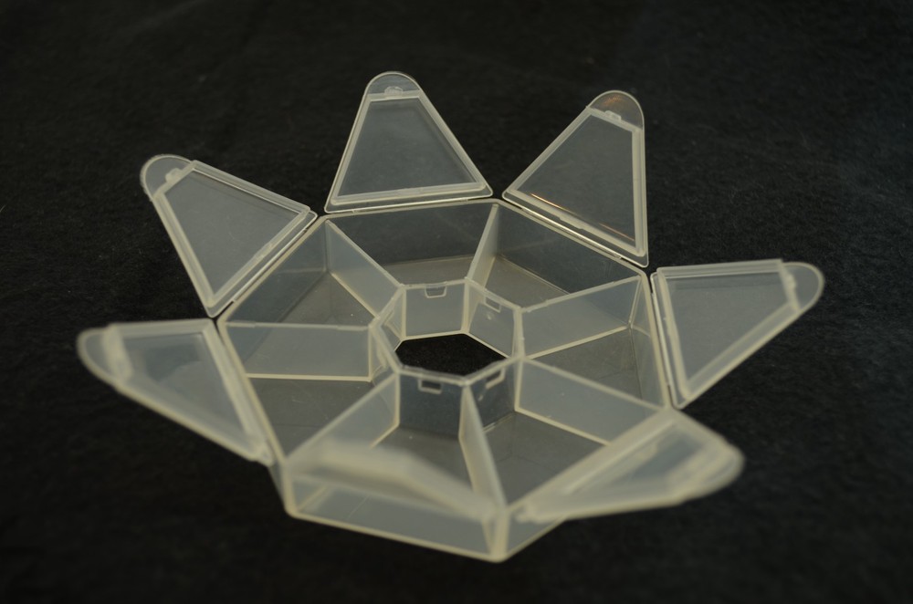 Plastic Storage Multipurpose Container 7 compartments crafts seed beads