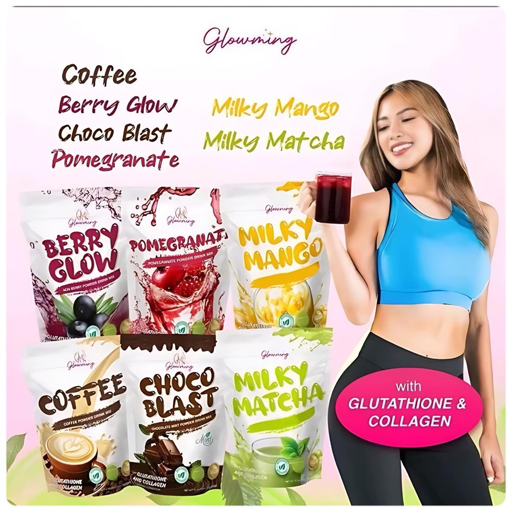 Glowming Pomegranate Powder Drink Mix. 10sachet