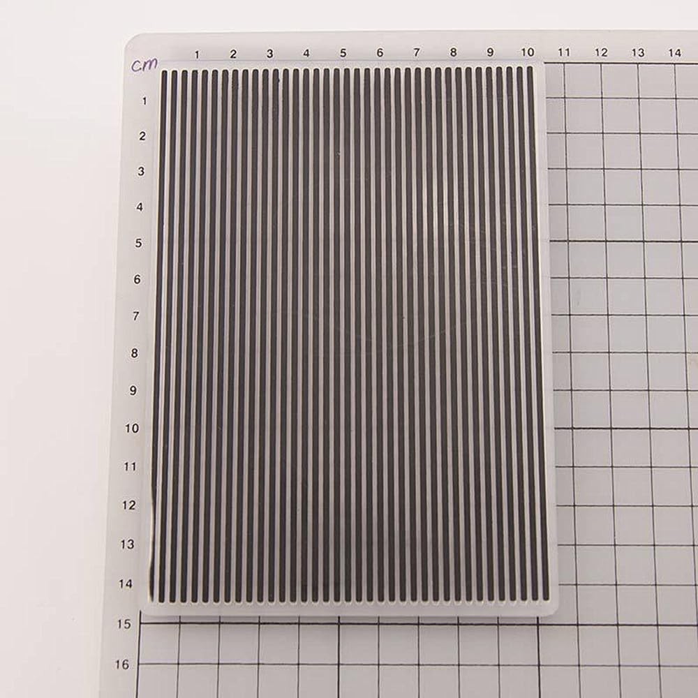 Stripe Background Pattern Plastic Embossing Folder, 3D Textured Impressions W...