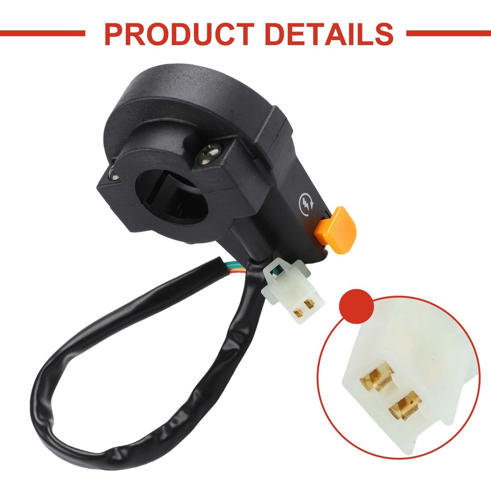 Sleek Design Motorcycle Handlebar Ignition Button 22mm Modification Accessory