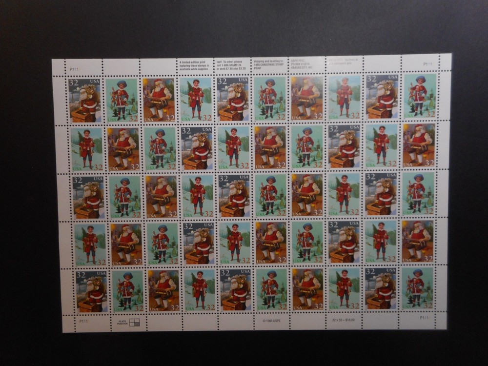 Scott 3004-07, 32 cent, Holidau Celebration, Sheet