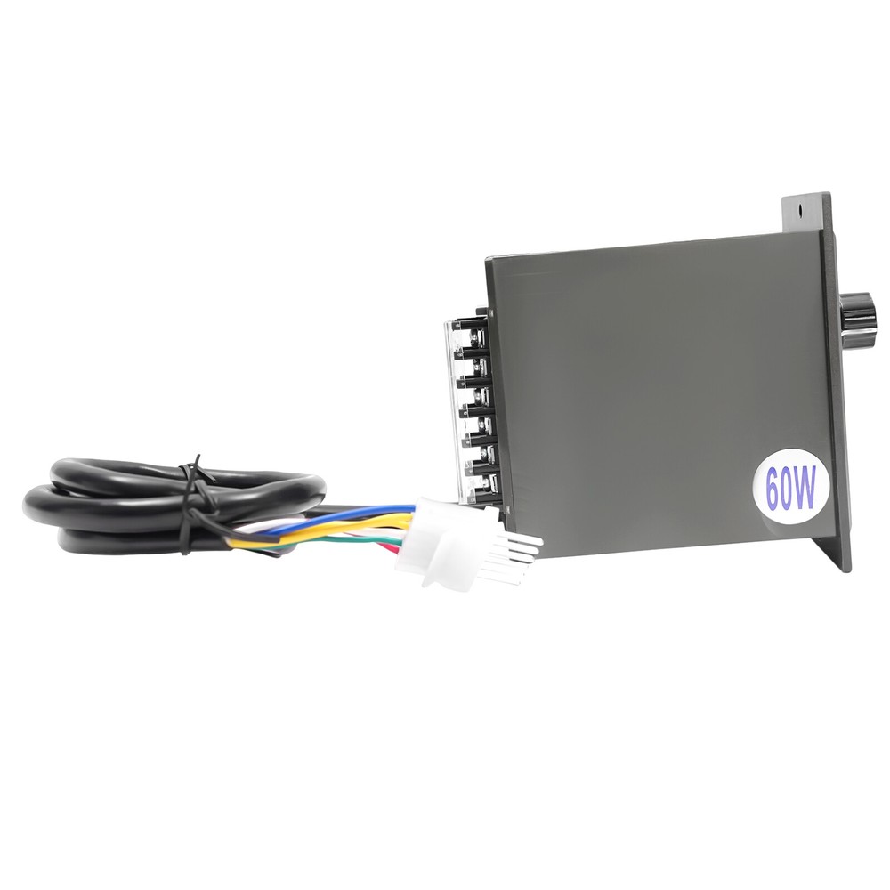 110V 60W AC Gear Motor Electric Variable with Speed Controller Single-phase 1:10