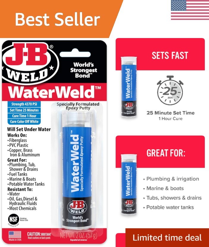 WaterWeld Epoxy Putty Stick - 2 oz.