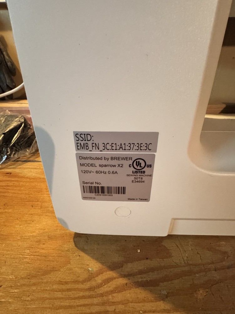 EverSewn SPARROWX2 Sewing Machine - White