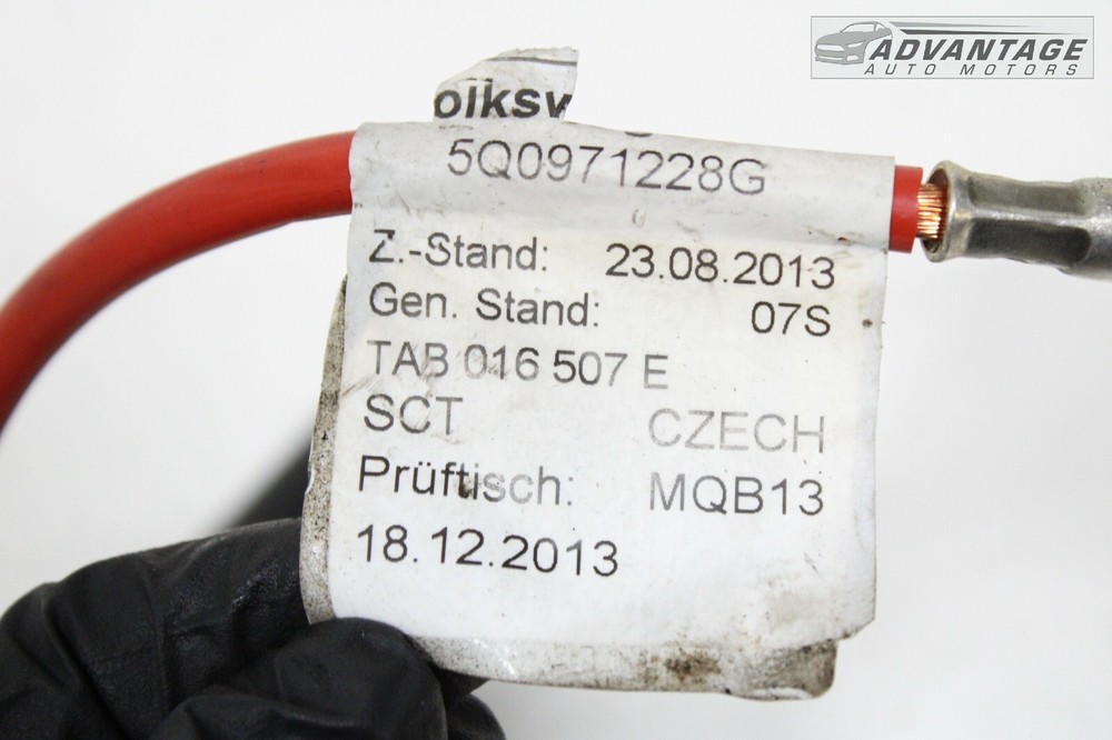 2015-2018 AUDI A3 8V ENGINE CHARGING BATTERY POSITIVE PLUS CABLE WIRE OEM