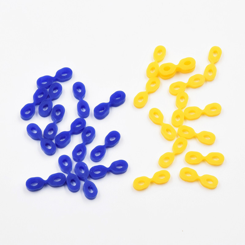40 Pcs Dental Wedges Elastic Matrix Matrices Rubber Interdental Material 8 Shape