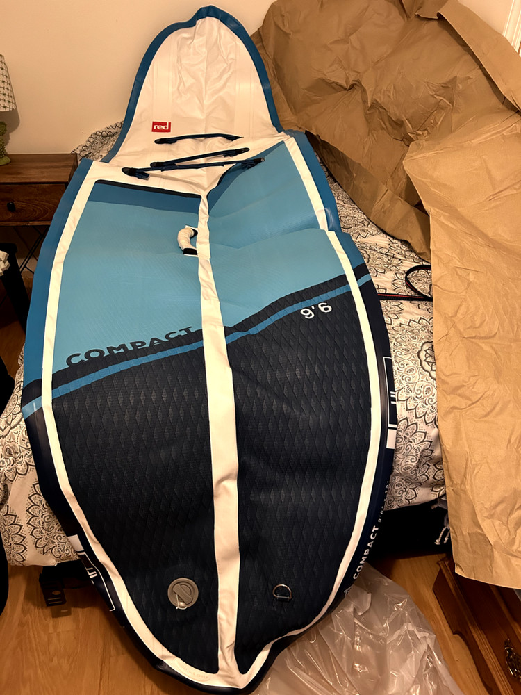Red Paddle Co Compact Package - 9'6" x 32” Paddle Board Inflatable Blue