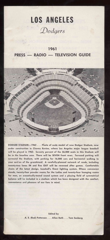 1961 Dodgers Media Press Guide (B)