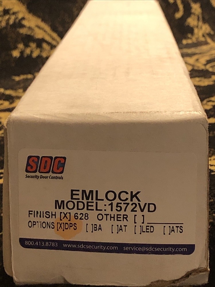 SDC EMLOCK 1572VD w/DPS, Electromagnet Lock