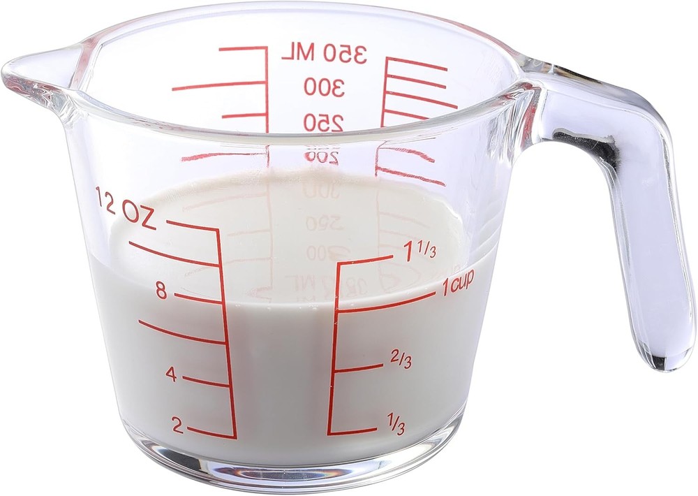 Glass Measuring Cup For Baking & Cooking kitchen Essentials Tools