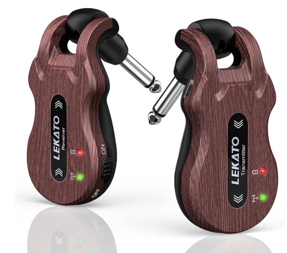 Wireless Guitar System 5.8 Wireless Guitar Transmitter Receiver Rechargeable