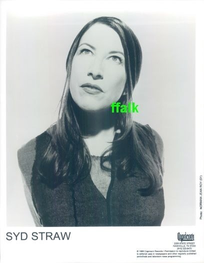 Press Photo: SYD STRAW 8x10 B&W 1996