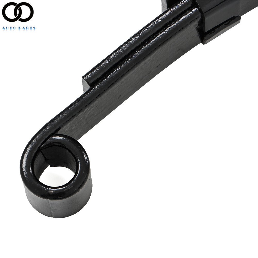 Set of 2 For 3500 lbs Axle Trailer Leaf Spring 4 Leaf Double Eye 1750 lbs Cap