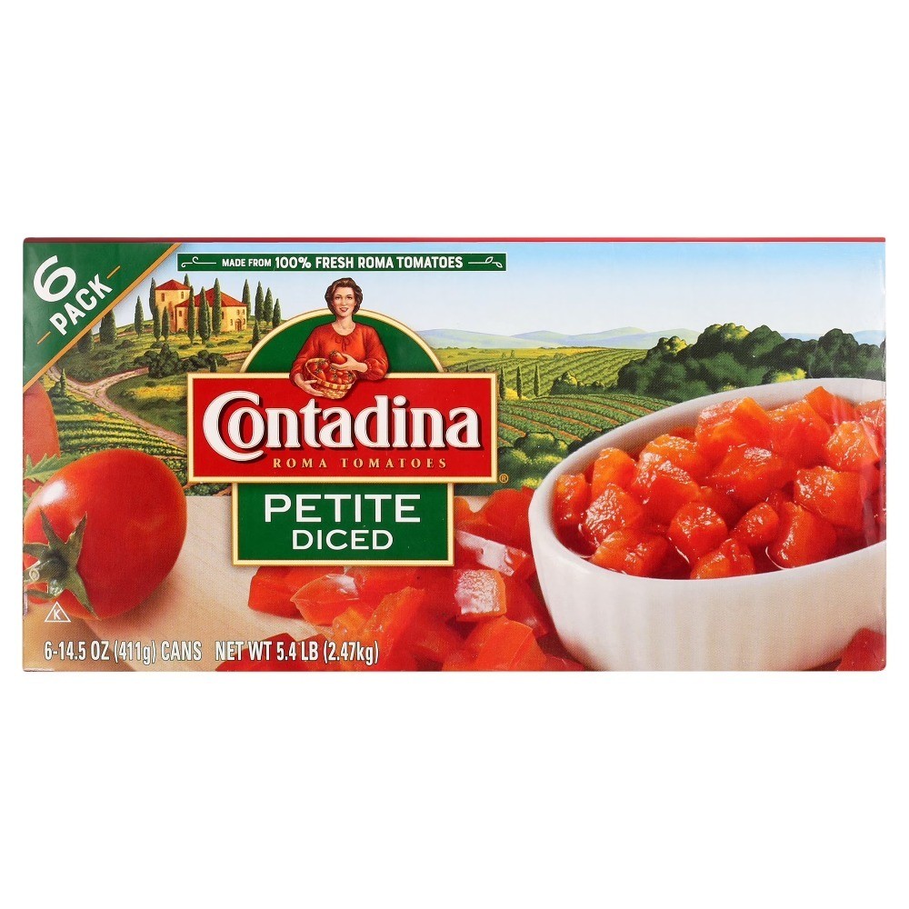 Canned Petite Diced Tomatoes, 15 Ounce Cans, 6-Pack