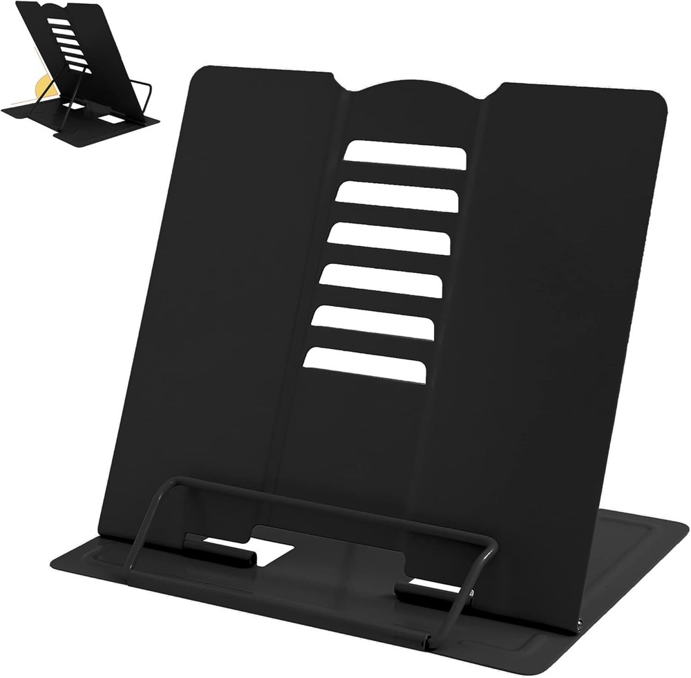 Versatile Adjustable Book Stand with Non-Slip Design - Modern Reading Aid