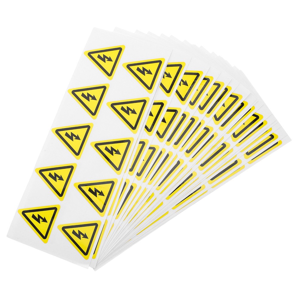 200pcs High Voltage Electrical Warning Sticker - Electric Risk Sign Stickers