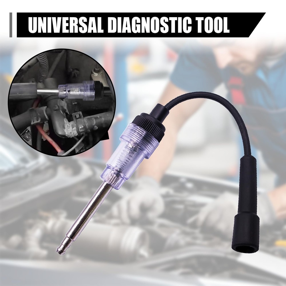 UHANBUT Inline Spark Plug Tester, Straight Boot Small Engine 2PCS, Black