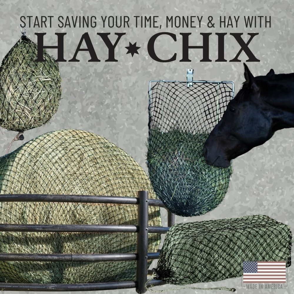 Efficient Horse Feeding Solution - UV Treated Half Bale Hay Net, Easy to Use