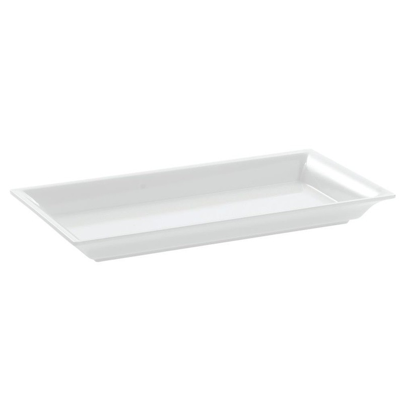 Durable Melamine Rectangular Platter Serving Display Easy Clean Dishwasher Safe