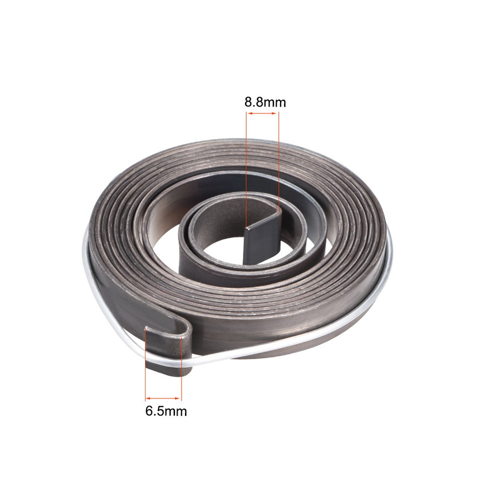 2pcs Drill Press Spring Quill Feed Return Coil Assembly 1540mm 64x10x1.2mm
