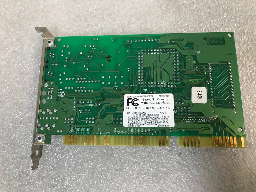 Fax Modem Model 2919 Card 56K