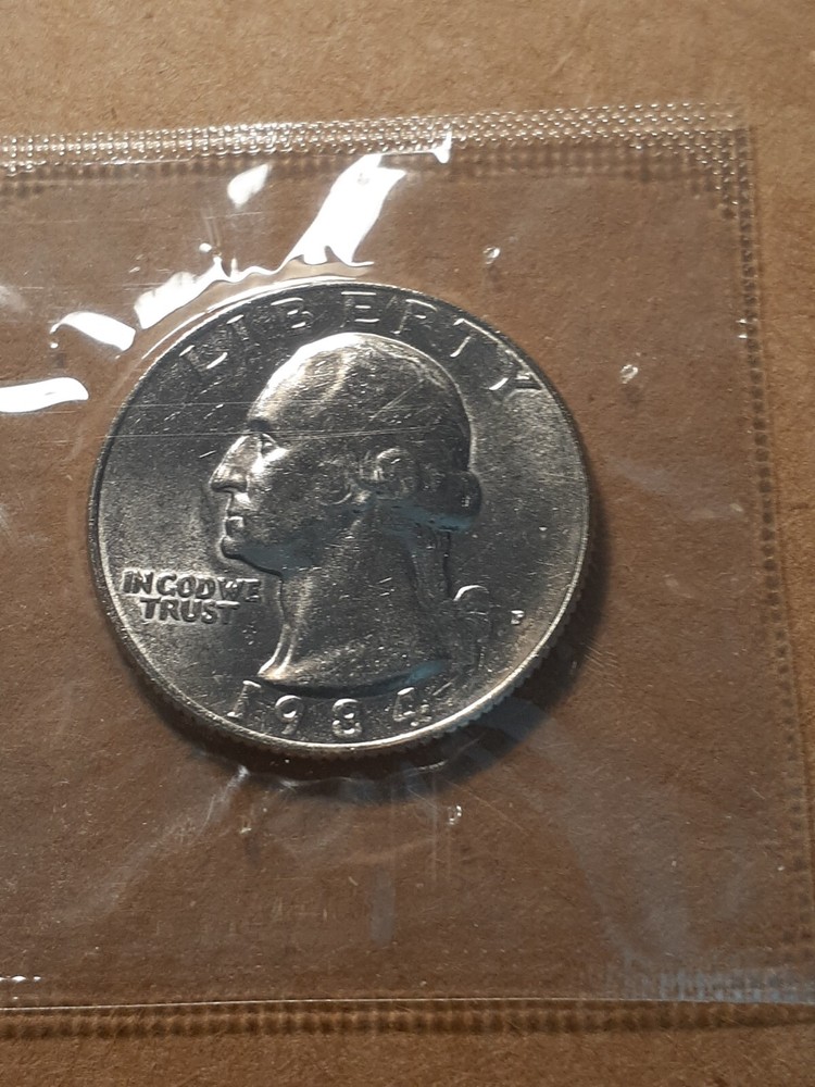 1984 P WASHINGTON QUARTER