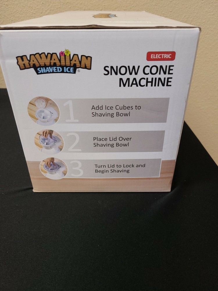 Electric Snow Cone Machine - Easy To Use - NEW Open Box