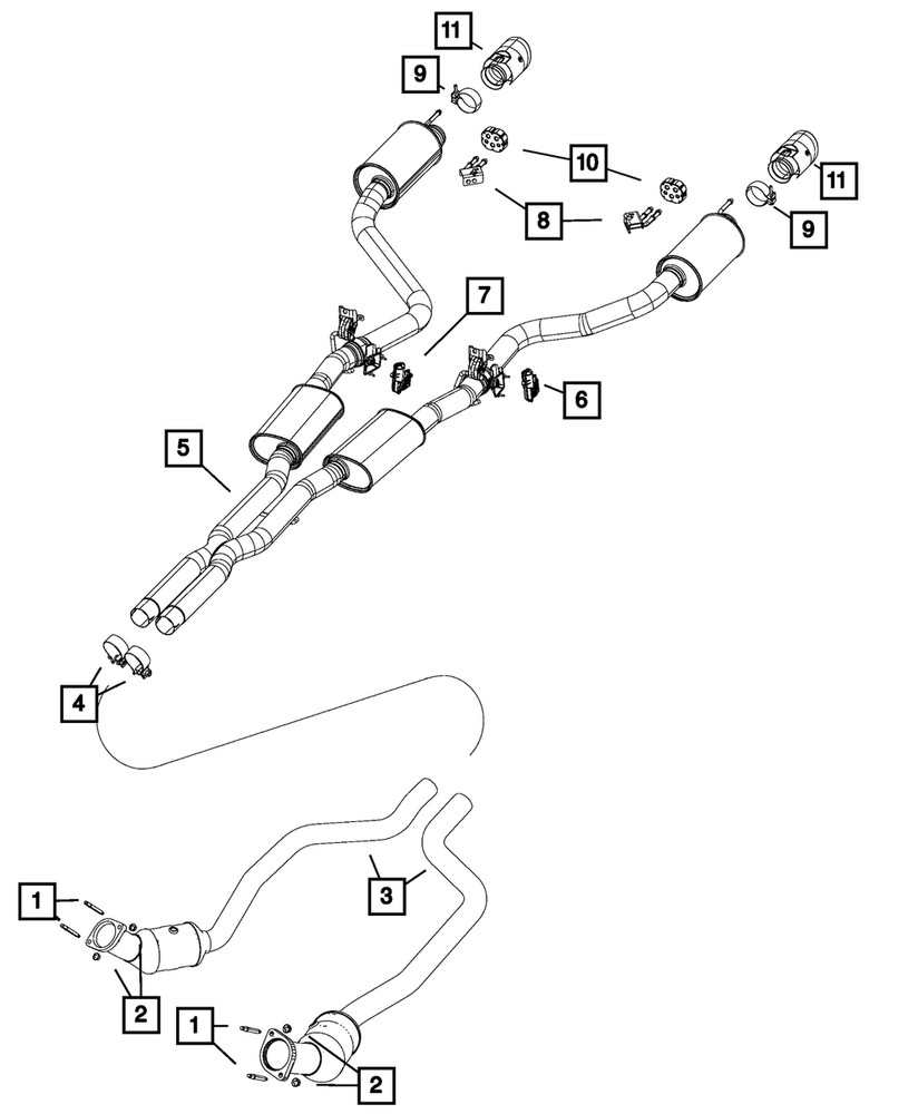 Genuine Mopar Exhaust Bracket Right 68299440AB