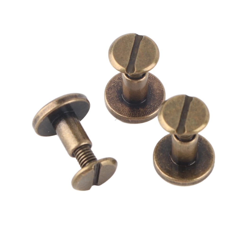 Rivets, 20 Pieces Flat Head, Copper, Brass, Screws, Nuts, Nails, Rivets...
