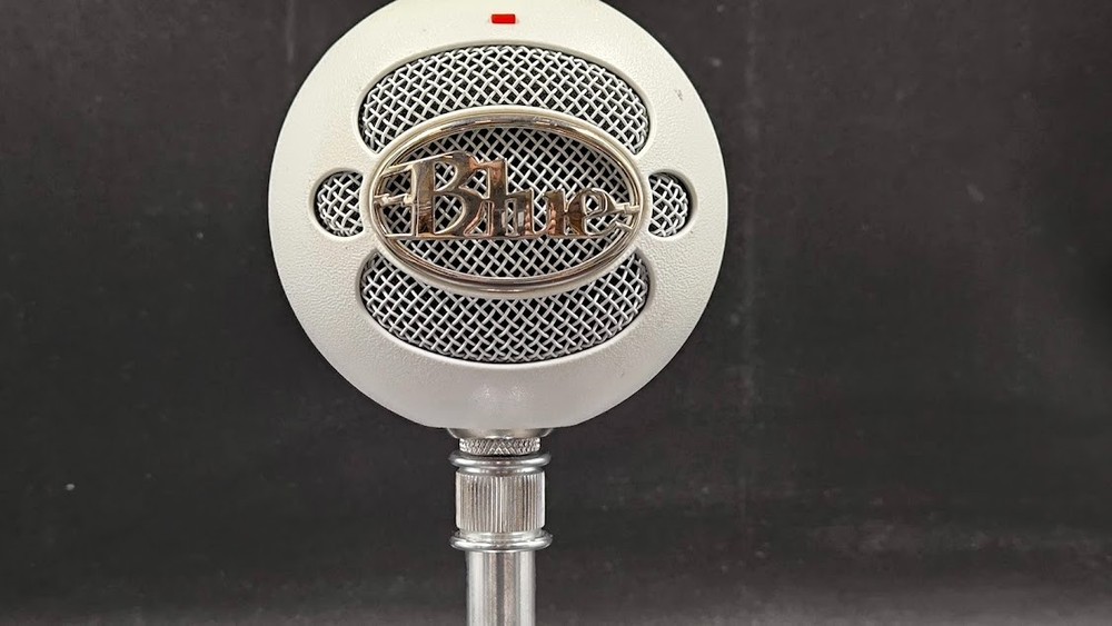 Blue Snowball USB Microphone Used Working White