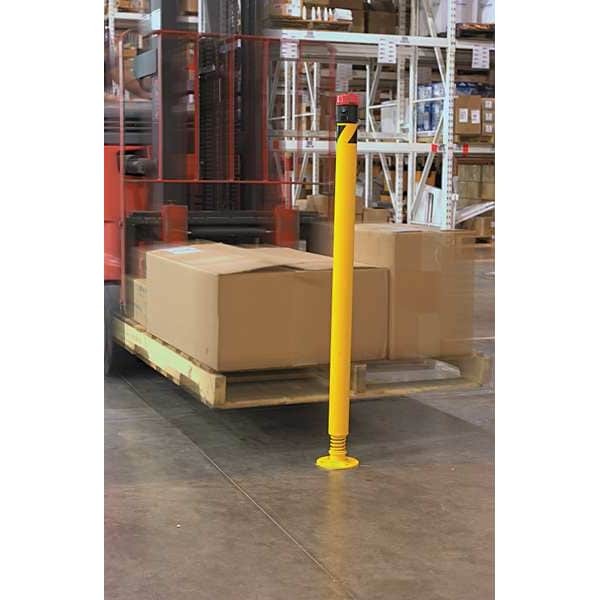 Flexible Bollard, Spring Mount, No, None, 4Lny5
