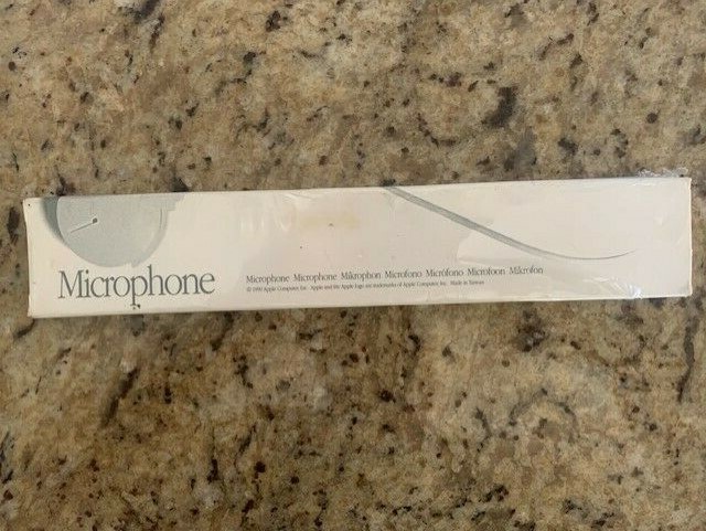 Microphone Vintage 1990 Apple Mac Computer Mic - Sealed and New