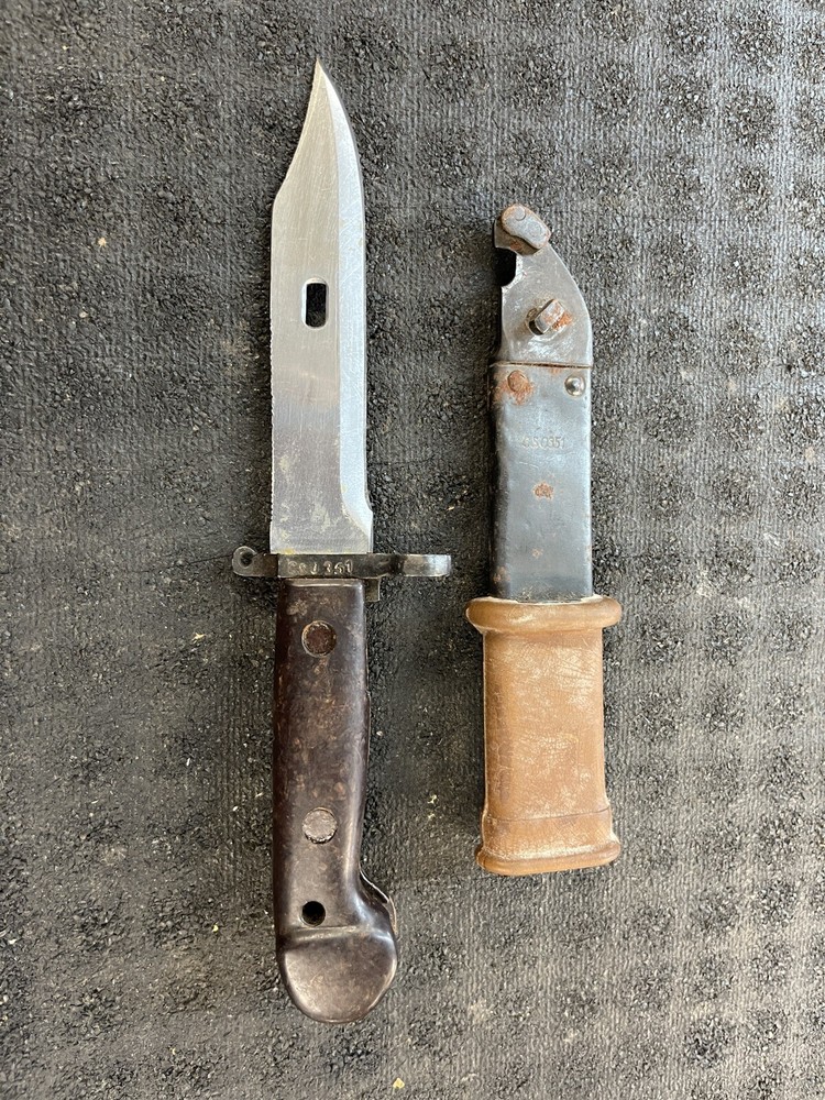 Romanian Type 2 Bayonet W/Matching # Scabbard