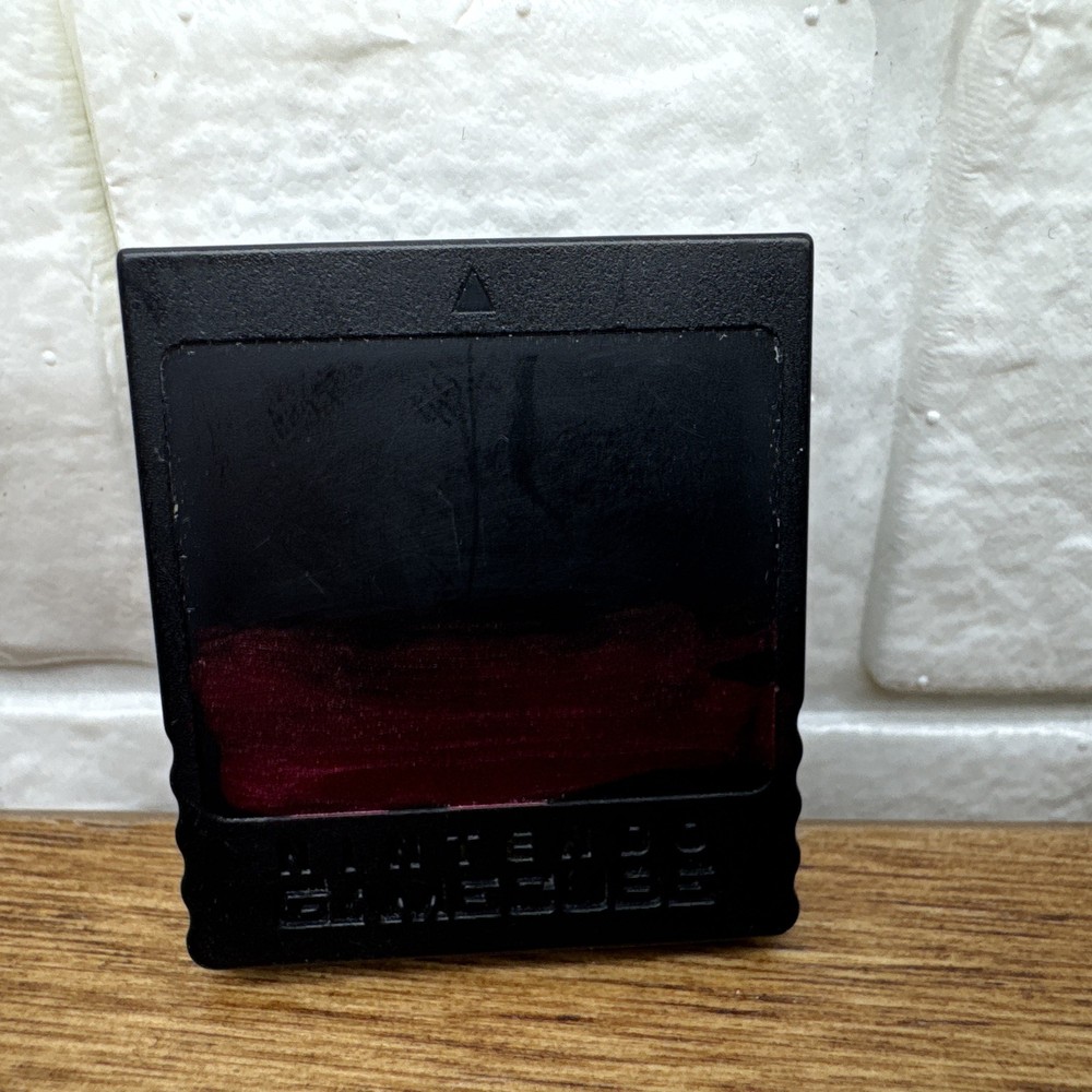Official Nintendo GameCube Black Memory Card (DOL-014) 251 Blocks Genuine OEM